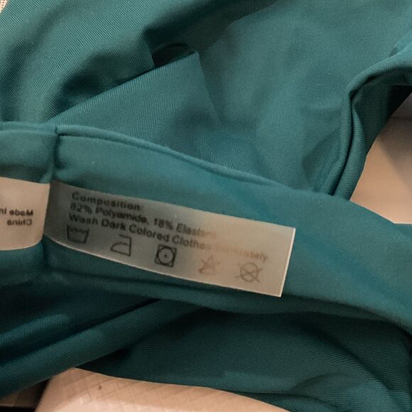 Zaful High Cut Bralette Bikini in Peacock Blue - Picture 7 of 8